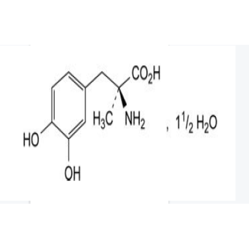 (2s) -2-amino-3- (3,4-dihidroxifenil) -2-metilpropanoico ácido sesquihidrato (l-metildopa sesquihidrato).